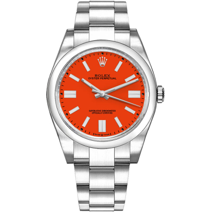 Oyster Perpetual 41 Coral Red Men's Watch 124300-0007