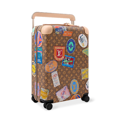 Printed travel suitcase