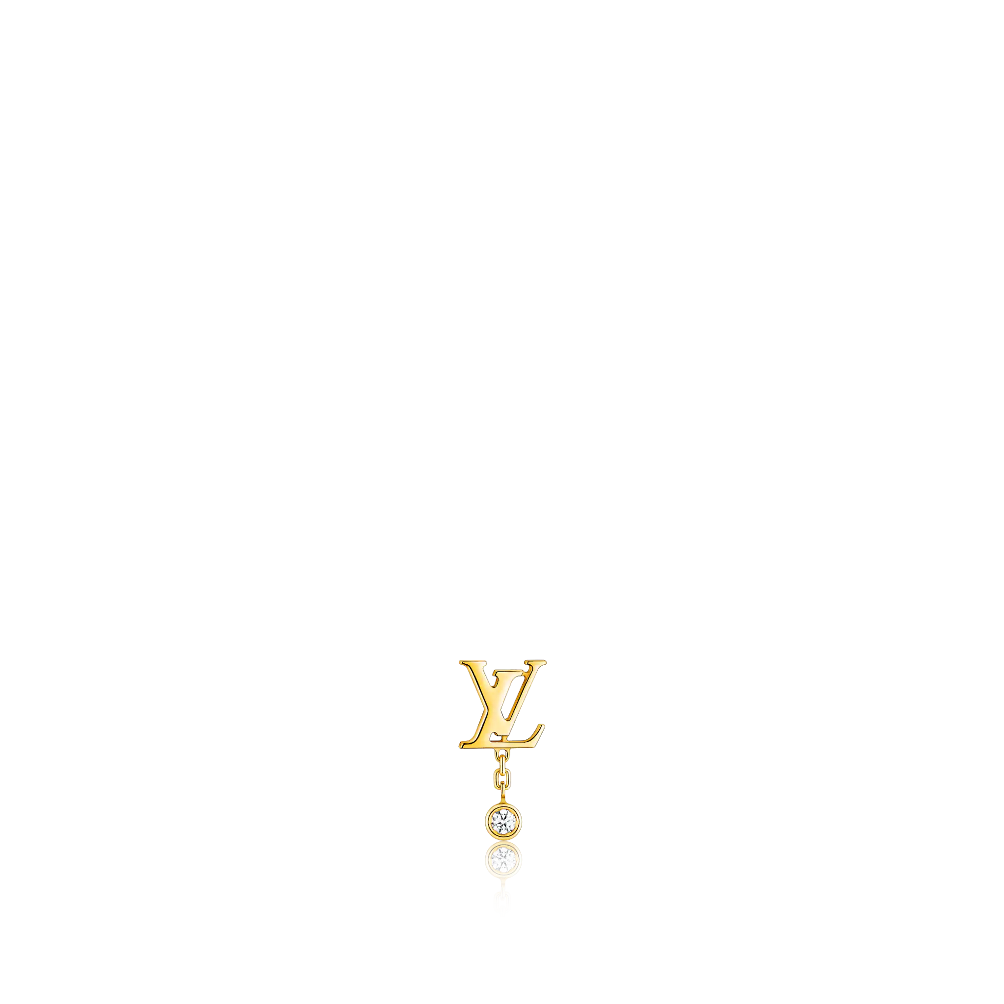 Idylle Blossom  Ear Stud, Yellow Gold And Diamond - Per Unit