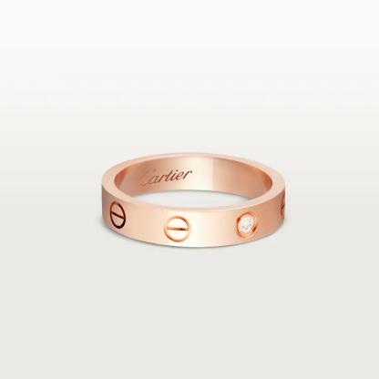 LOVE WEDDING BAND, 1 DIAMOND