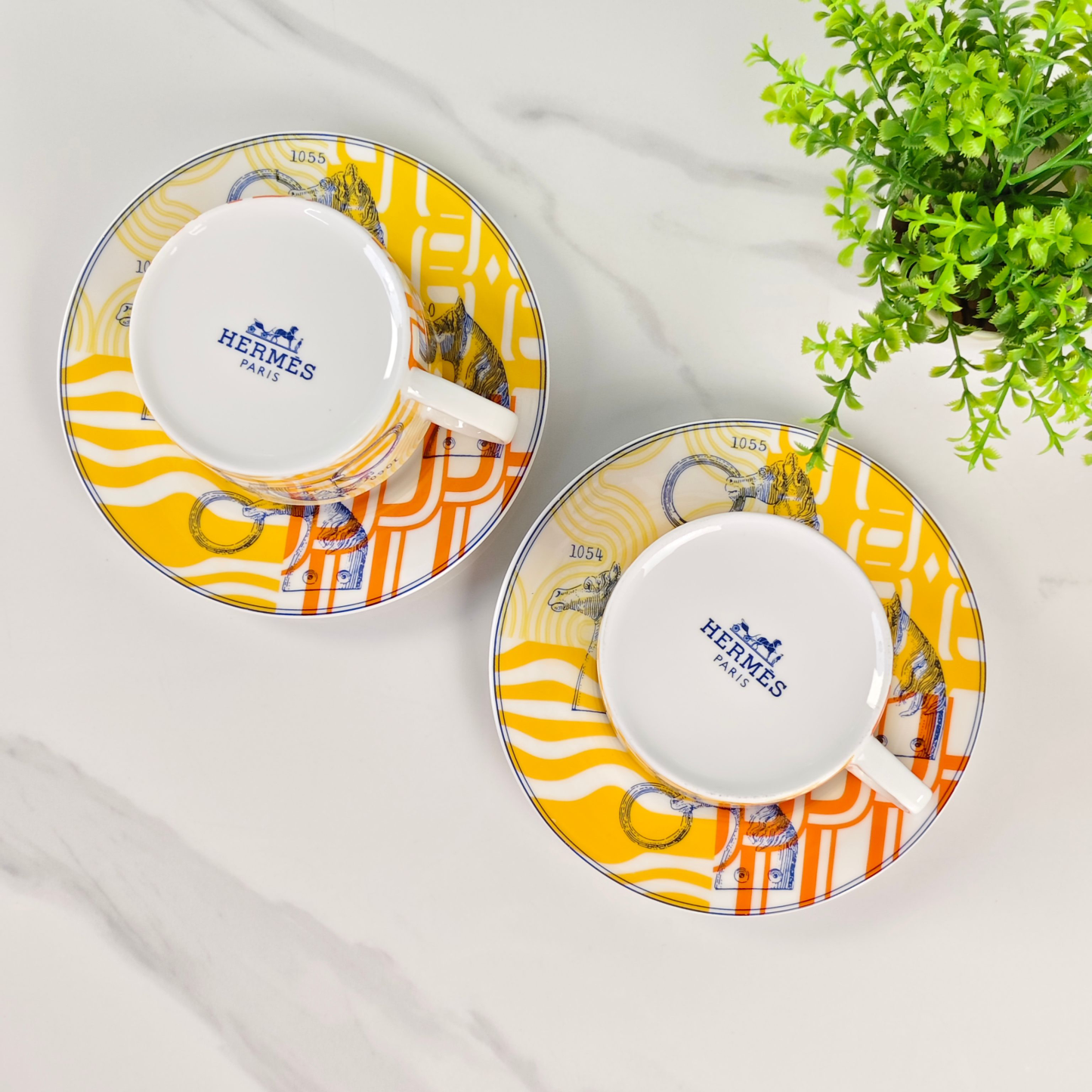New Arrival 🔥 Hethtrmès High-End "Digital Horse" Double Cup & Saucer Set