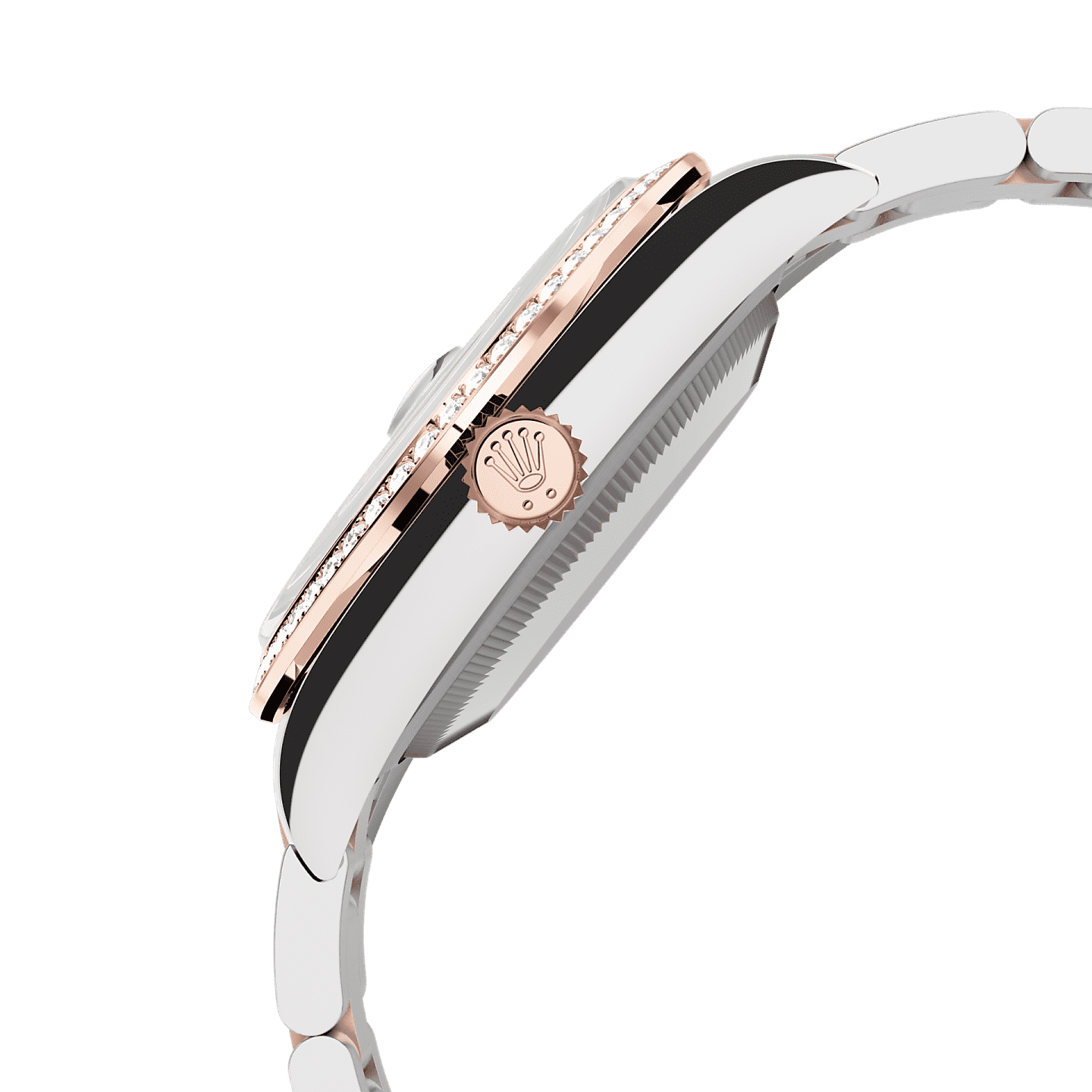 Oyster, 36 mm, Oystersteel, Everose gold and diamonds  Reference 126281RBR