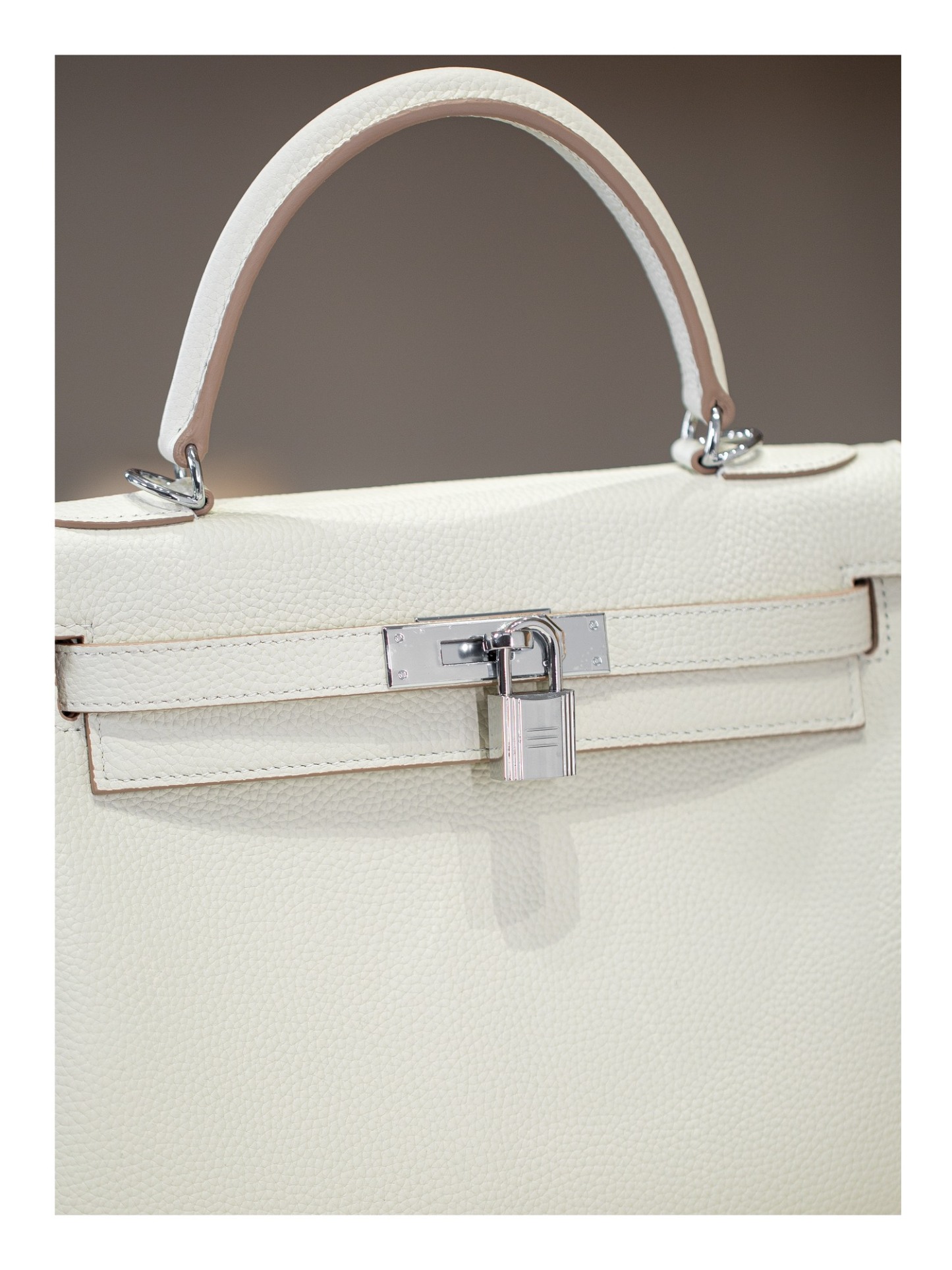 KELLY 28 FIRST LAYER TOGO COWHIDE WHITE