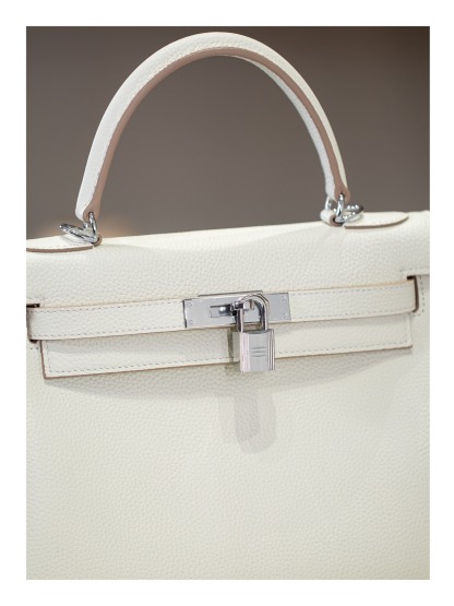 KELLY 28 FIRST LAYER TOGO COWHIDE WHITE
