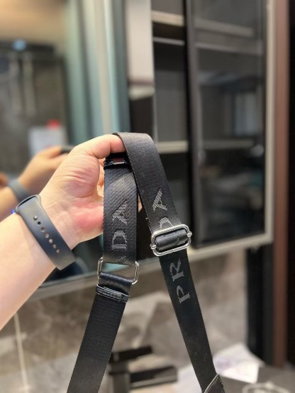 Triangle leather mini-bag