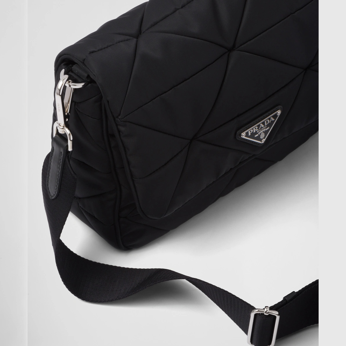 Padded Re-Nylon shoulder bag