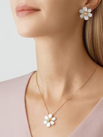 Rose de Noel earrings, mini model