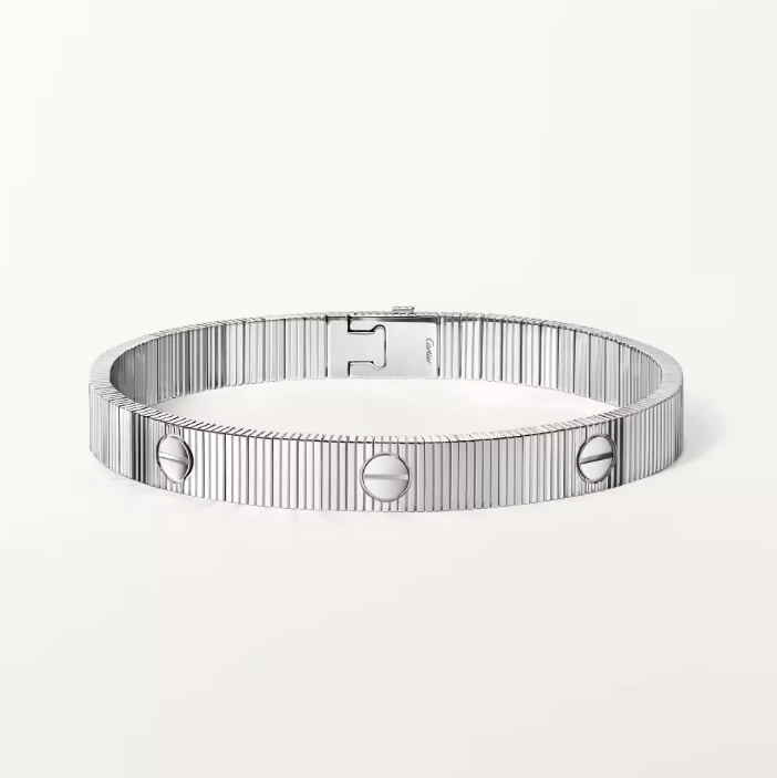 LOVE UNLIMITED BRACELET, FLEXIBLE, WHITE GOLD