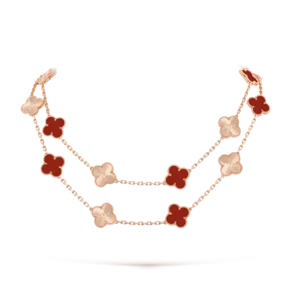 Vintage Alhambra long necklace, 20 motifs