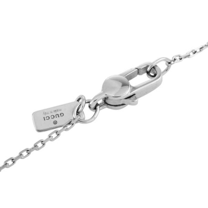 Icon Twirl 18 Karat White Gold Pendant Necklace