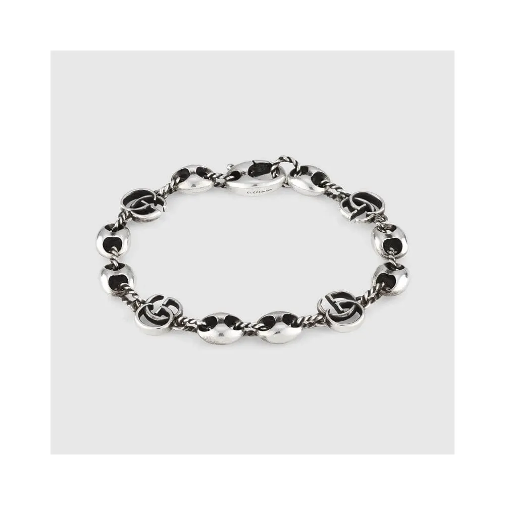 unisex chain and double G bracelet