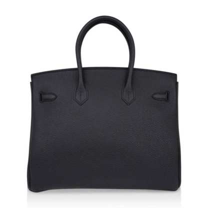 Limited Edition Birkin 35 Bag Plomb (Off Black) Togo Leather with Gold Hardware
