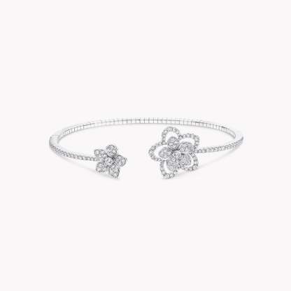Wild Flower Open Diamond Bangle