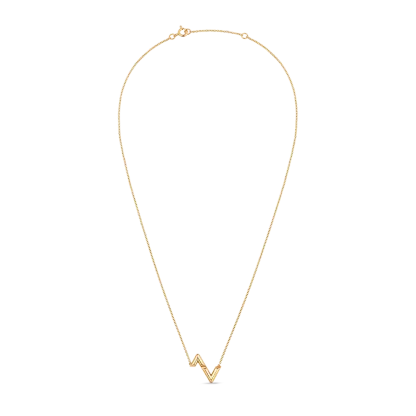 Volt Upside Down Pendant, Yellow Gold