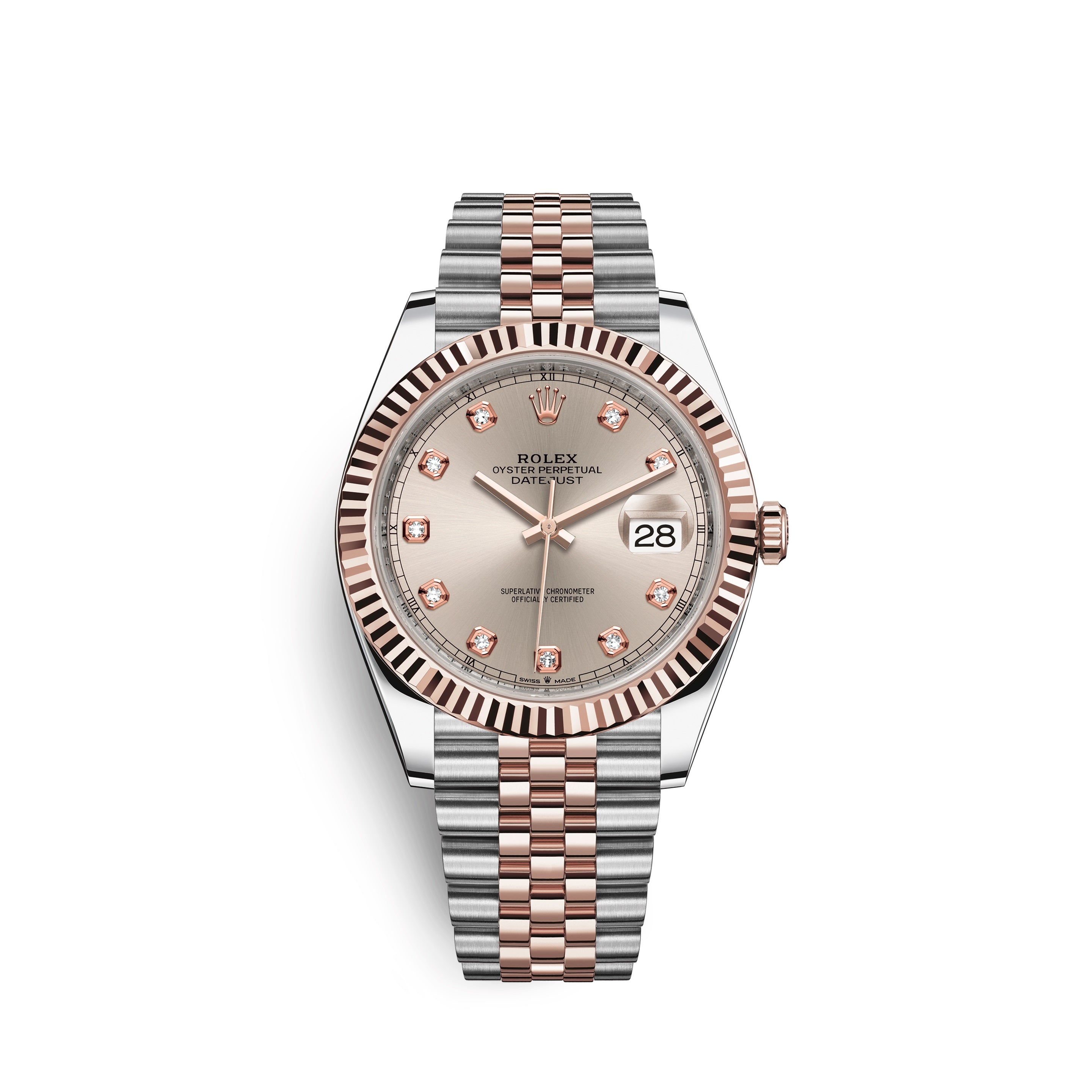 Datejust 41, 18k Everose Gold and Stainless Steel, 41mm, Ref# 126331-0008