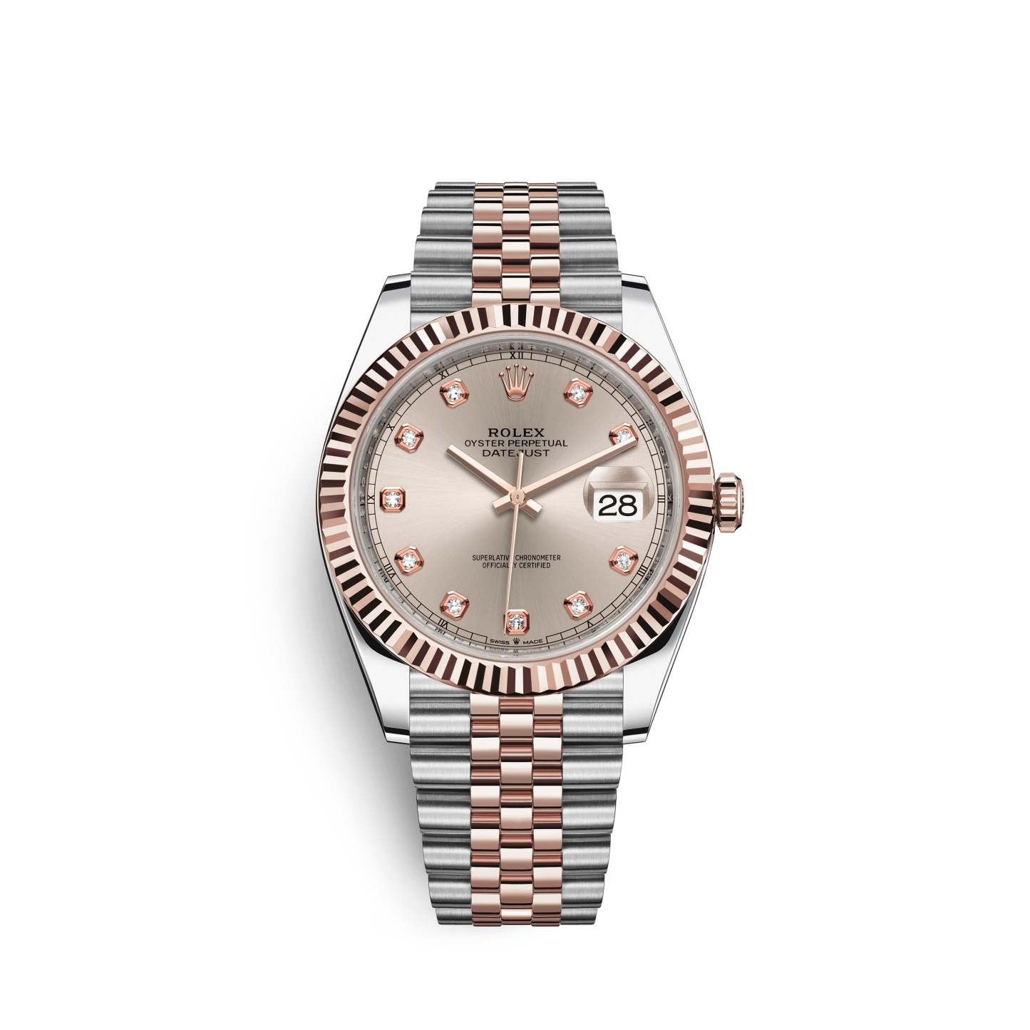 Datejust 41, 18k Everose Gold and Stainless Steel, 41mm, Ref# 126331-0008