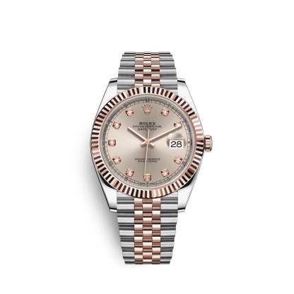 Datejust 41, 18k Everose Gold and Stainless Steel, 41mm, Ref# 126331-0008