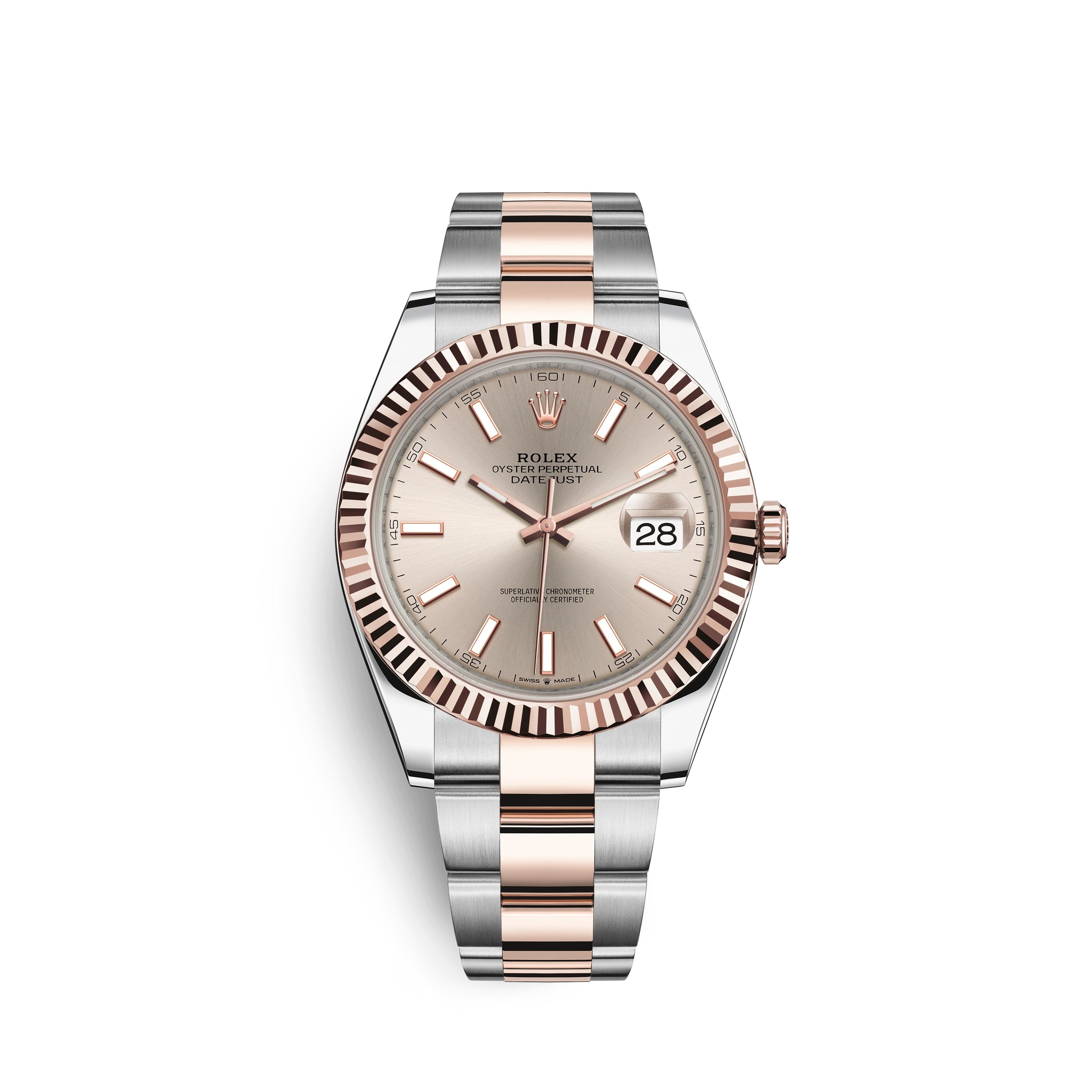 Datejust 41, 18k Everose Gold and Stainless Steel, 41mm, Ref# 126331-0009