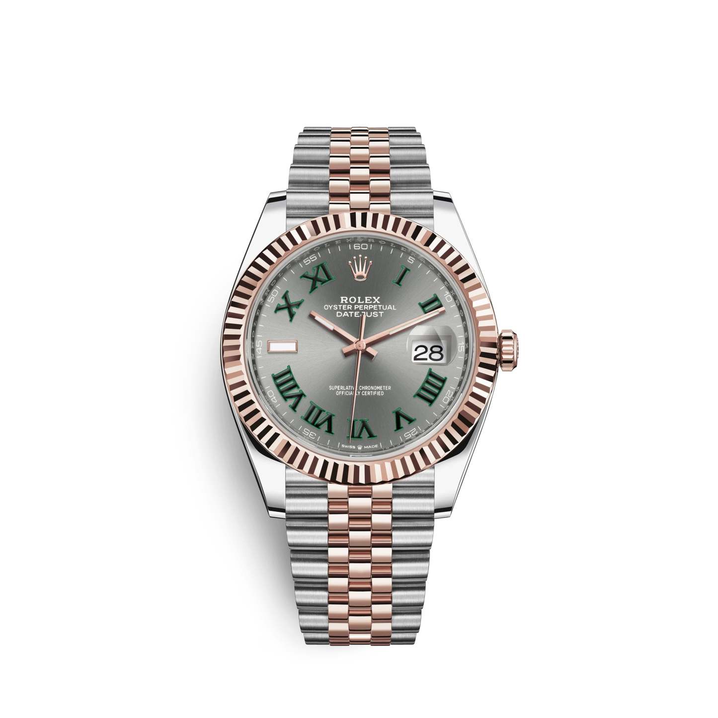 Datejust 41, 18k Everose Gold and Stainless Steel, 41mm, Ref# 126331-0016