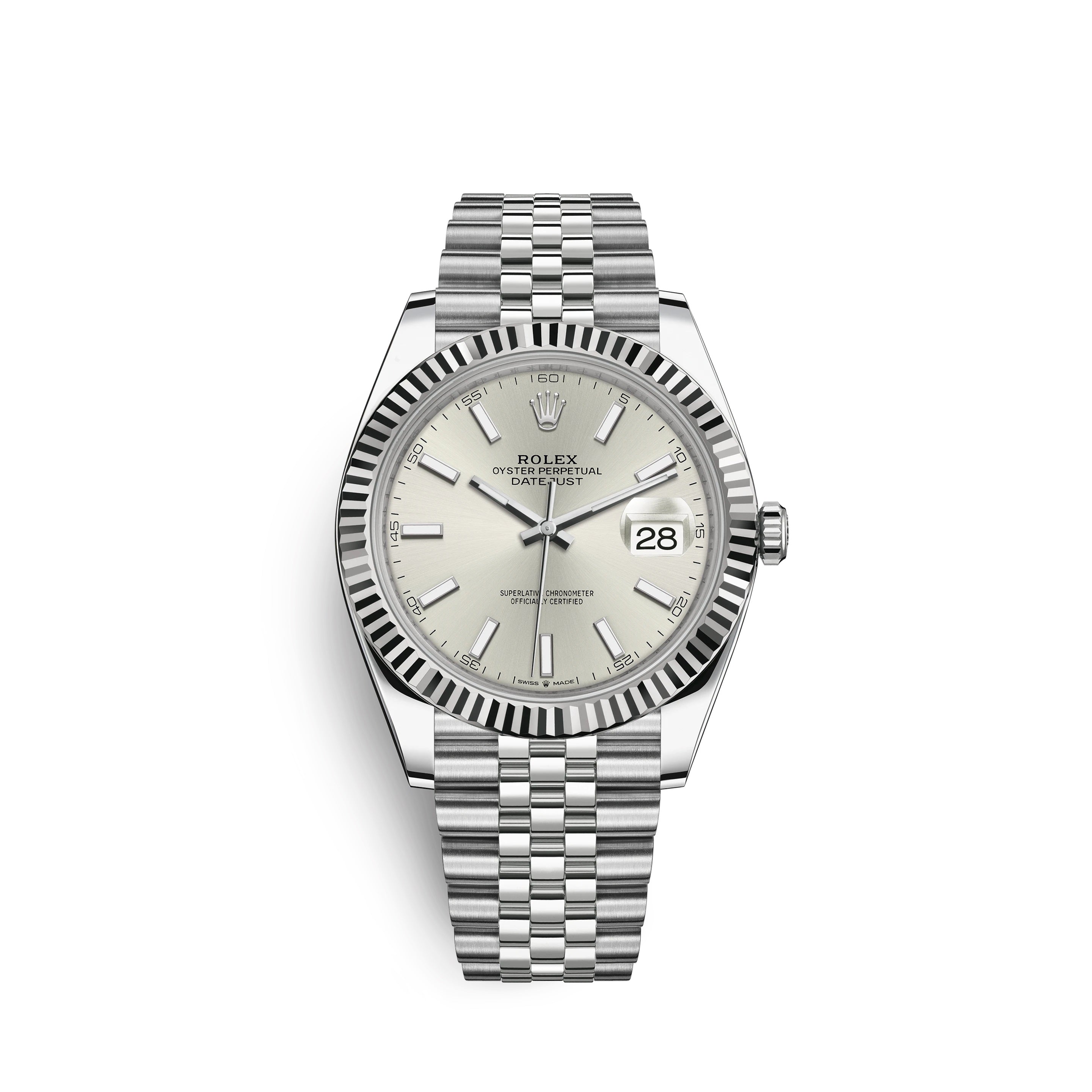 Datejust 41, Stainless Steel and 18k White Gold, 41mm, Ref# 126334-0004