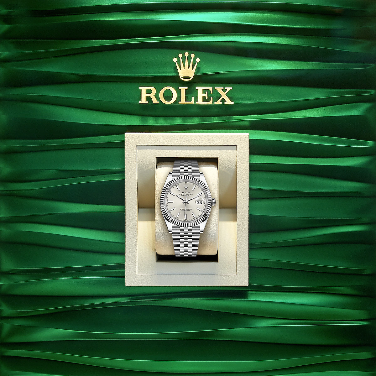 Datejust 41, Stainless Steel and 18k White Gold, 41mm, Ref# 126334-0004