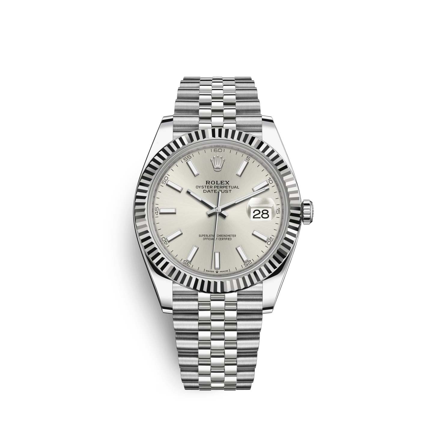 Datejust 41, Stainless Steel and 18k White Gold, 41mm, Ref# 126334-0004