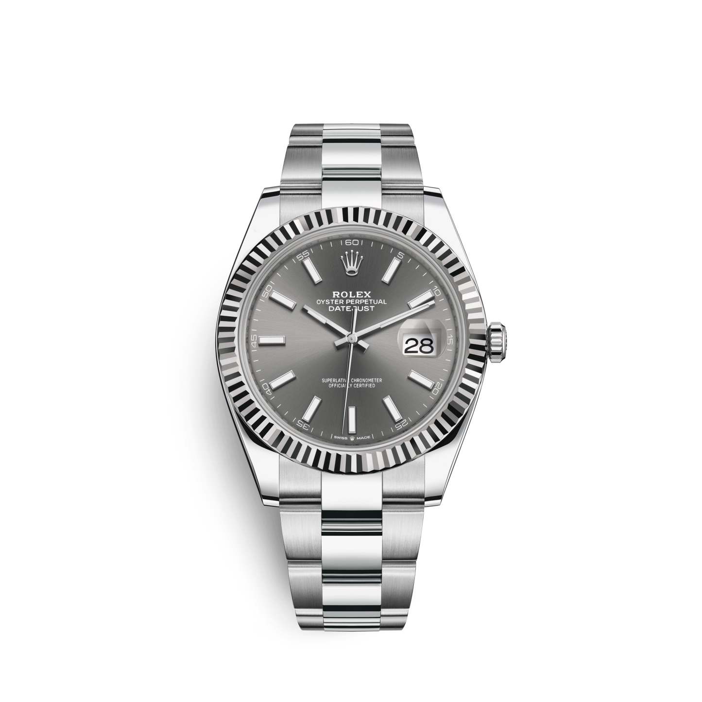Datejust 41, Stainless Steel and 18k White Gold, 41mm, Ref# 126334-0013