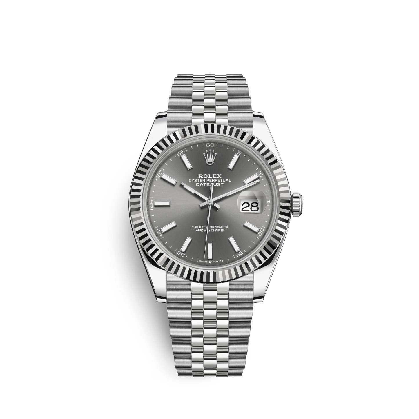 Datejust 41, Stainless Steel and 18k White Gold, 41mm, Ref# 126334-0014