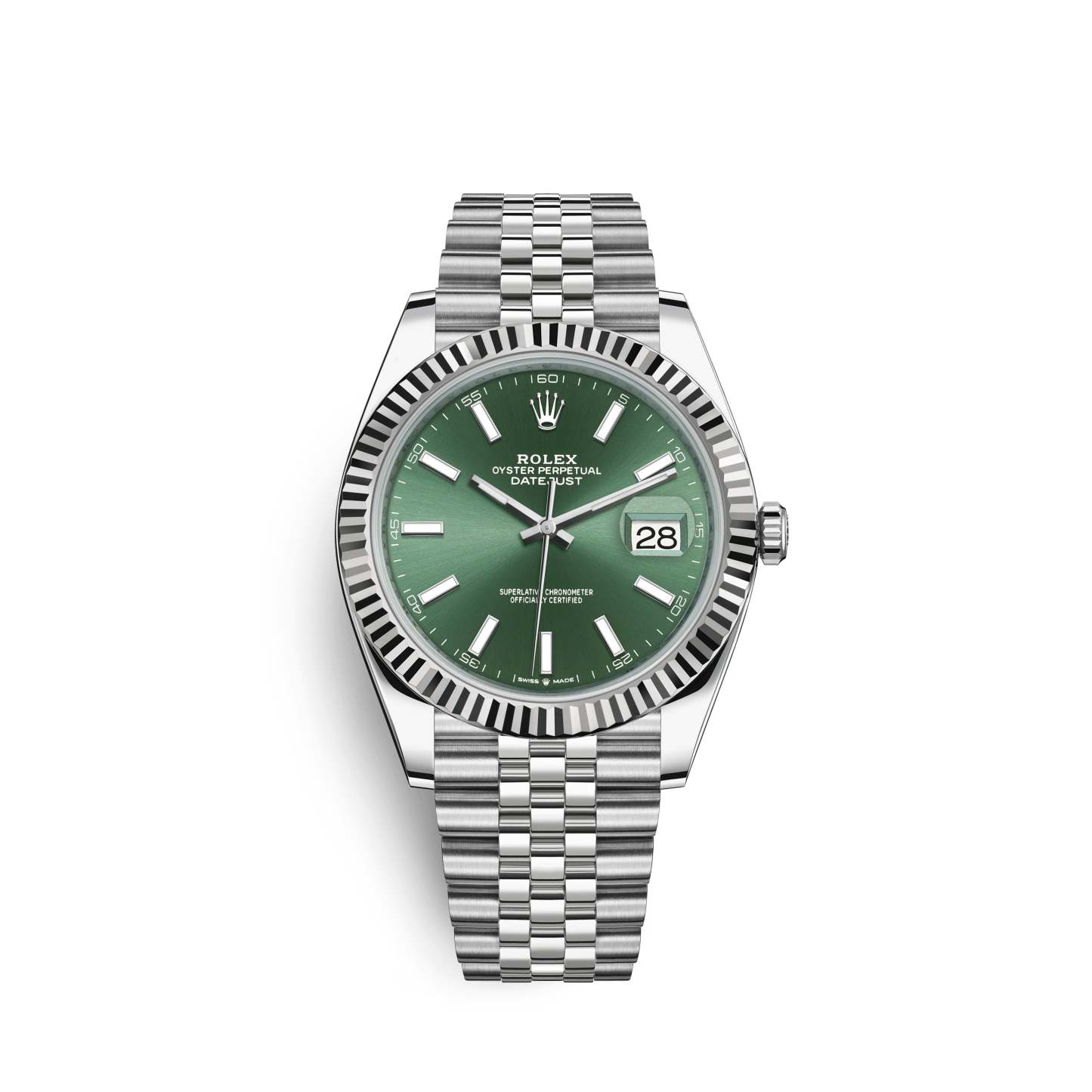 Datejust 41mm, Oystersteel and 18k White Gold, Ref# 126334-0028