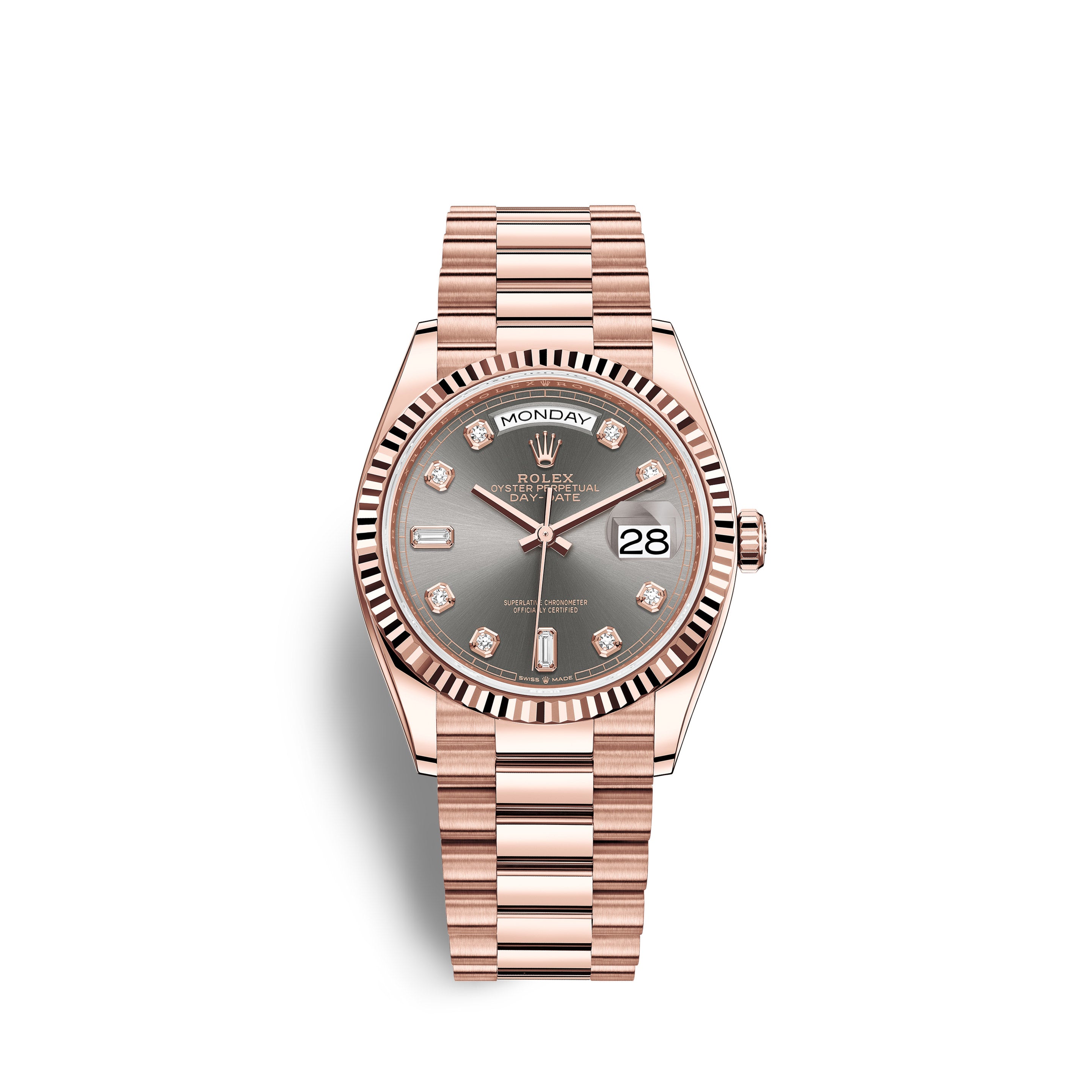 Day-Date, 36mm, 18k Everose Gold, Ref# 128235-0050