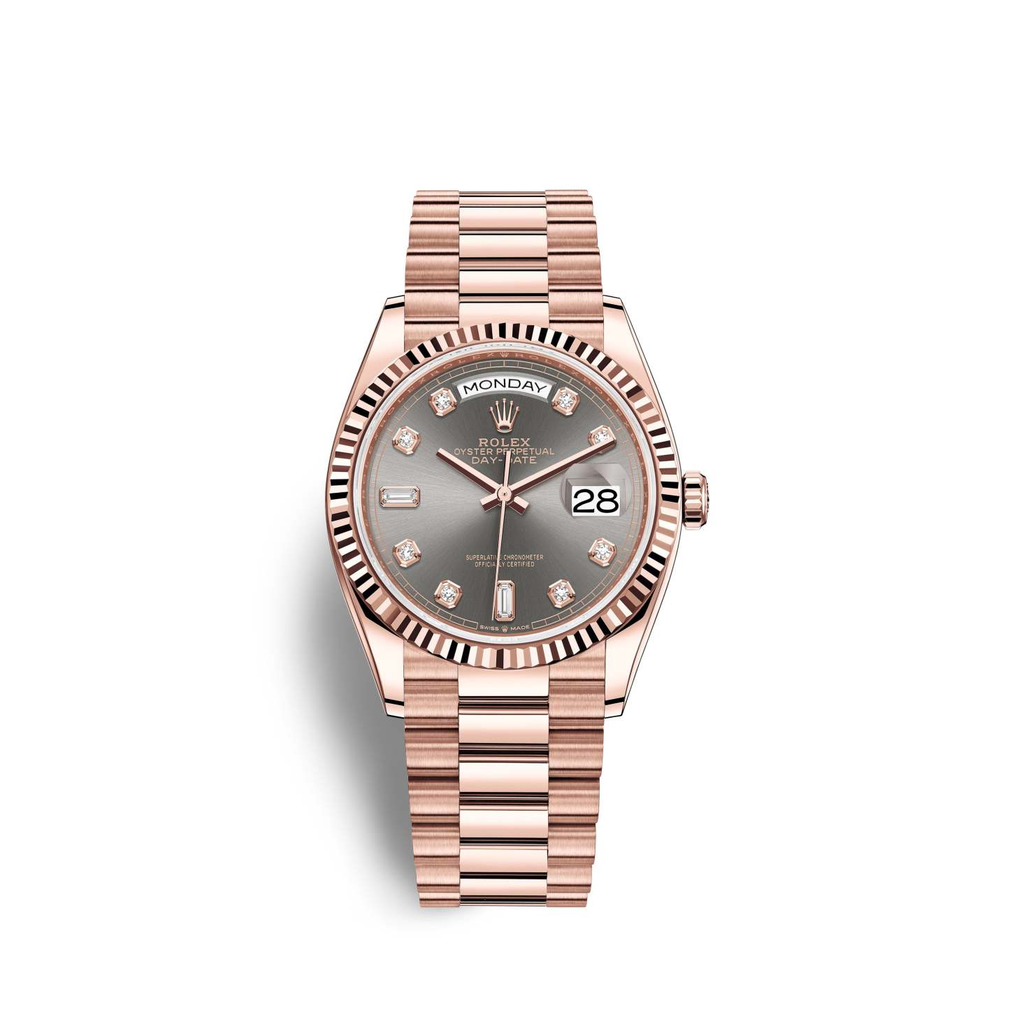 Day-Date, 36mm, 18k Everose Gold, Ref# 128235-0050