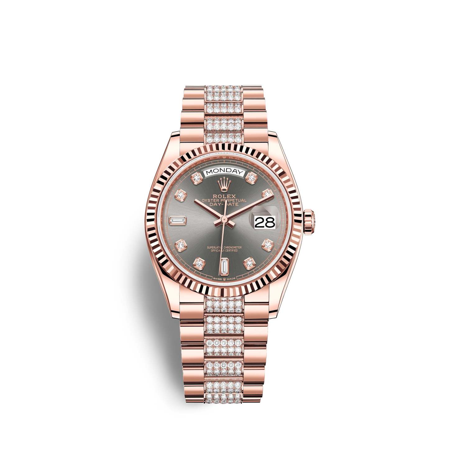Day-Date, 36mm, 18k Everose Gold, Ref# 128235-0051