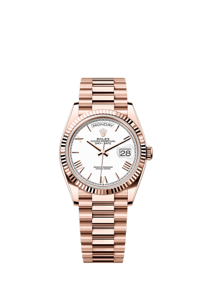 Day-Date 36  Oyster, 36 mm, Everose gold  Reference 128235