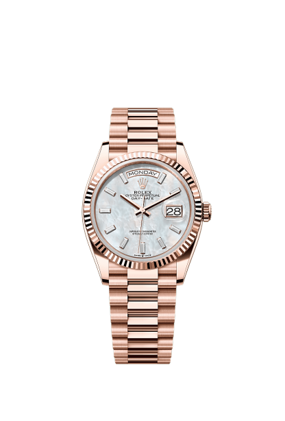 Day-Date 36  Oyster, 36 mm, Everose gold  Reference 128235