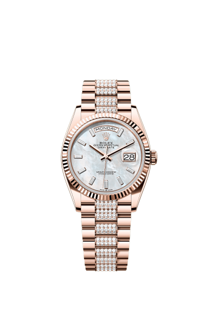 Day-Date 36  Oyster, 36 mm, Everose gold  Reference 128235