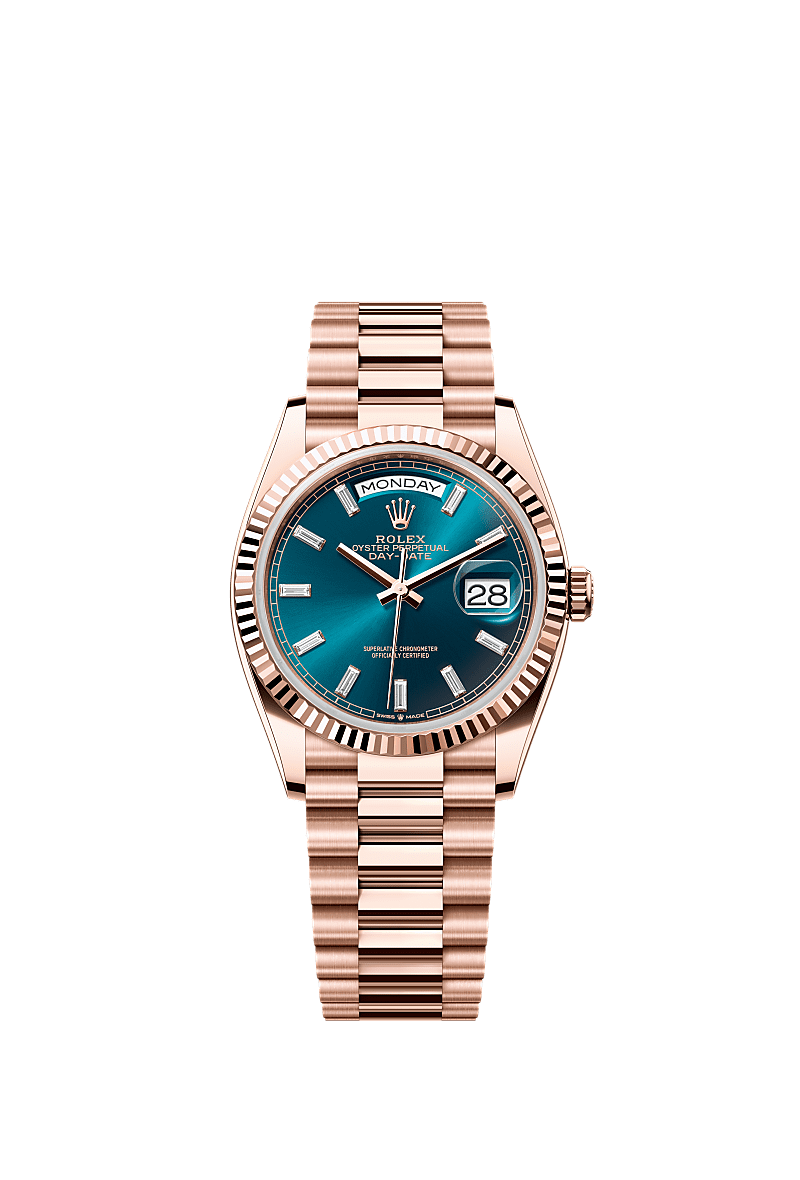 Day-Date 36  Oyster, 36 mm, Everose gold  Reference 128235