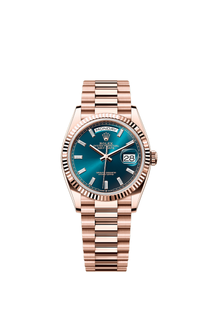 Day-Date 36  Oyster, 36 mm, Everose gold  Reference 128235