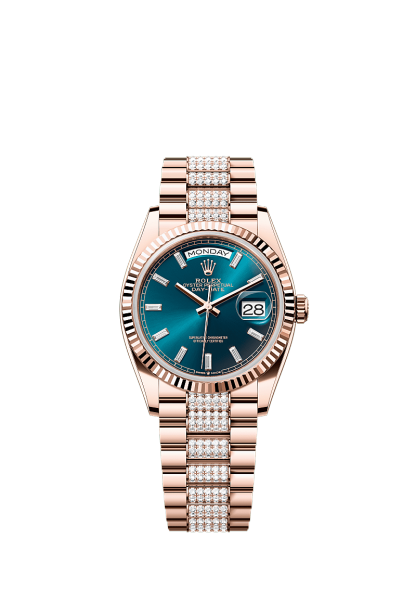 Day-Date 36  Oyster, 36 mm, Everose gold  Reference 128235