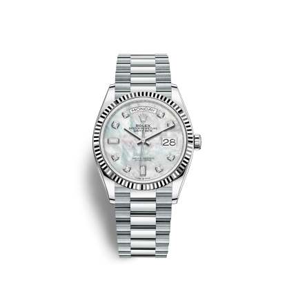 Day-Date, 36mm, Platinum, Ref# 128236-0002