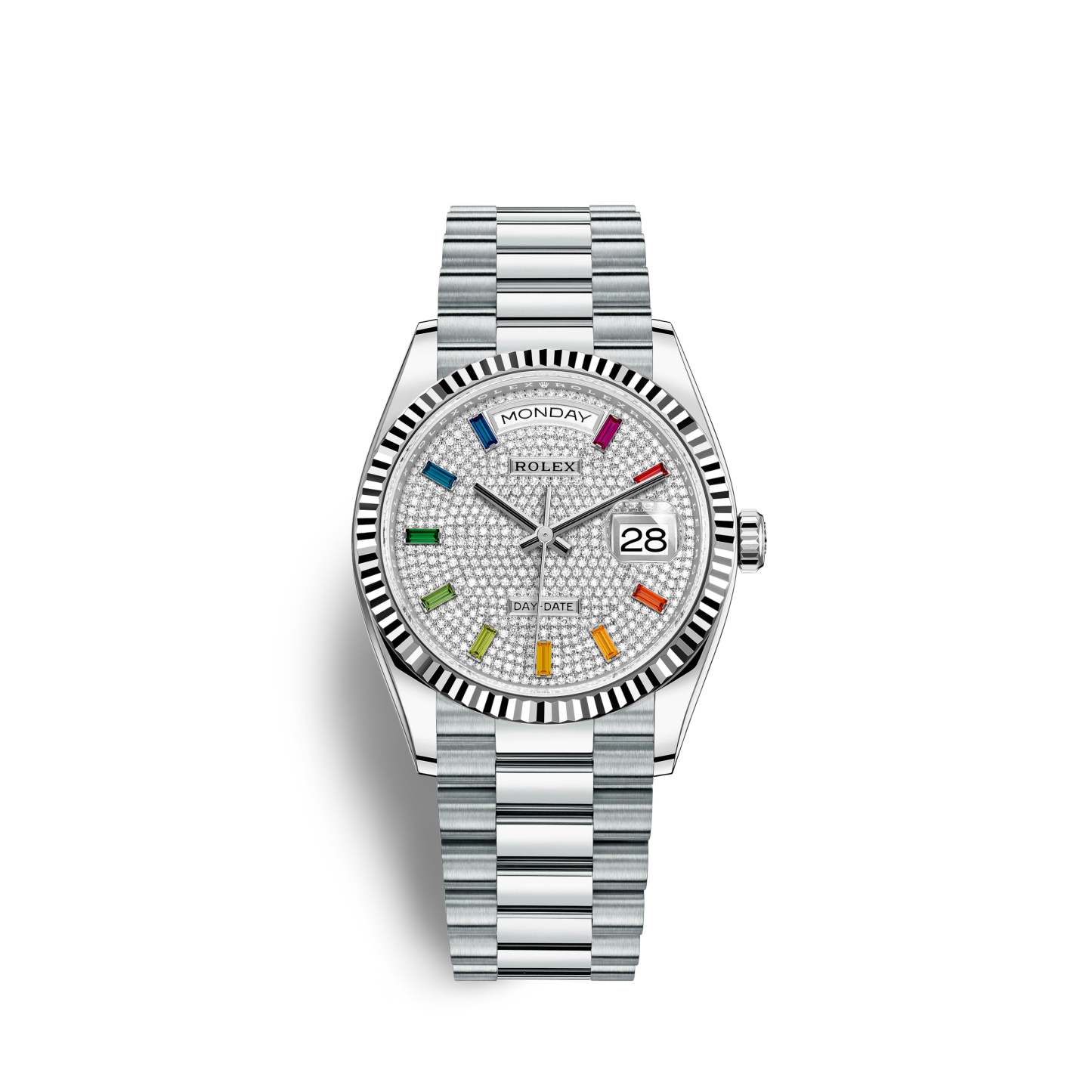 Day-Date, 36mm, Platinum, Ref# 128236-0003