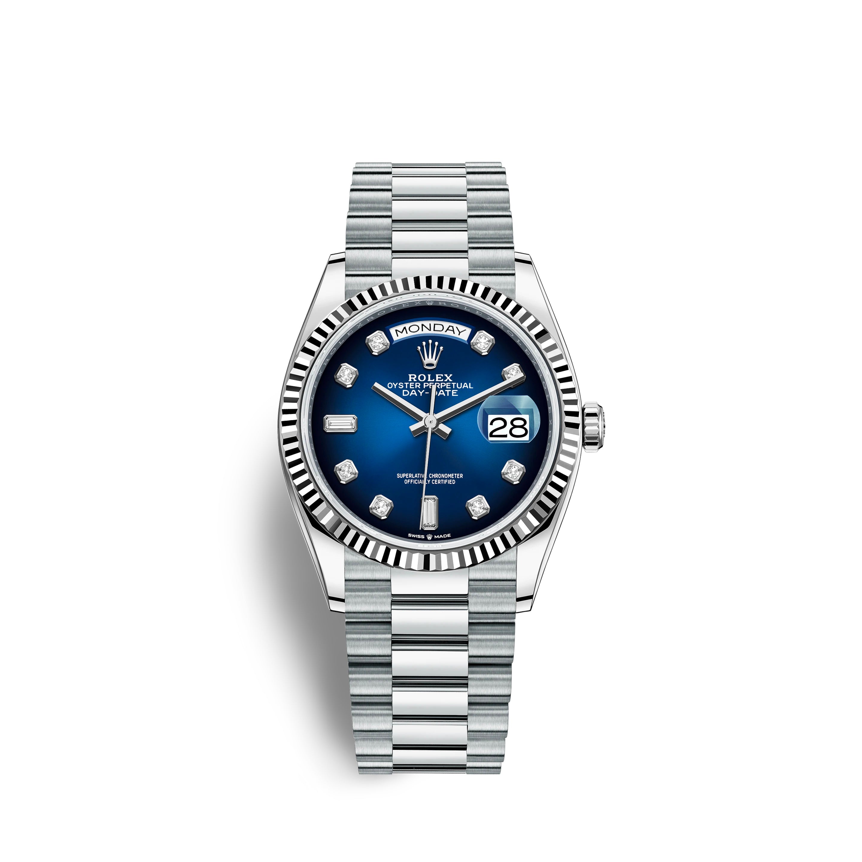 Day-Date, 36mm, Platinum, Ref# 128236-0005
