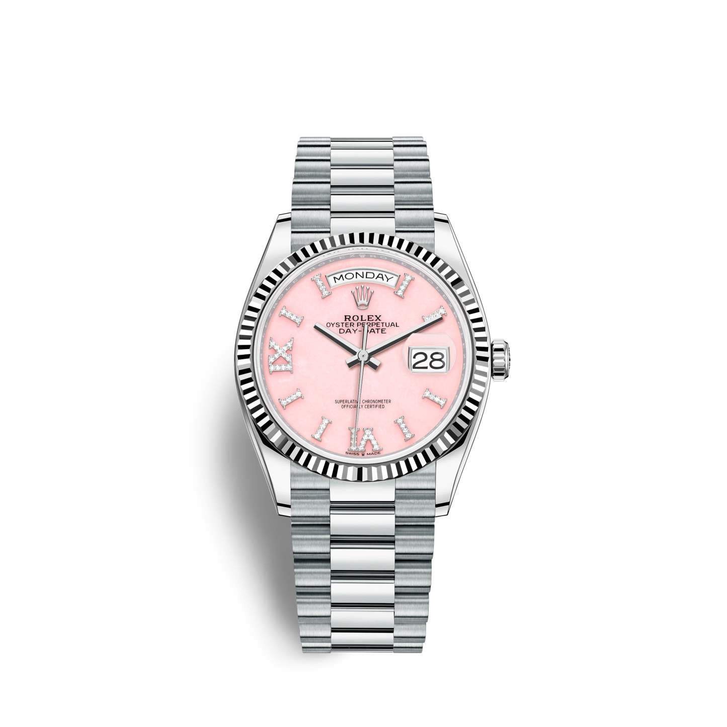 Day-Date, 36mm, Platinum, Ref# 128236-0006