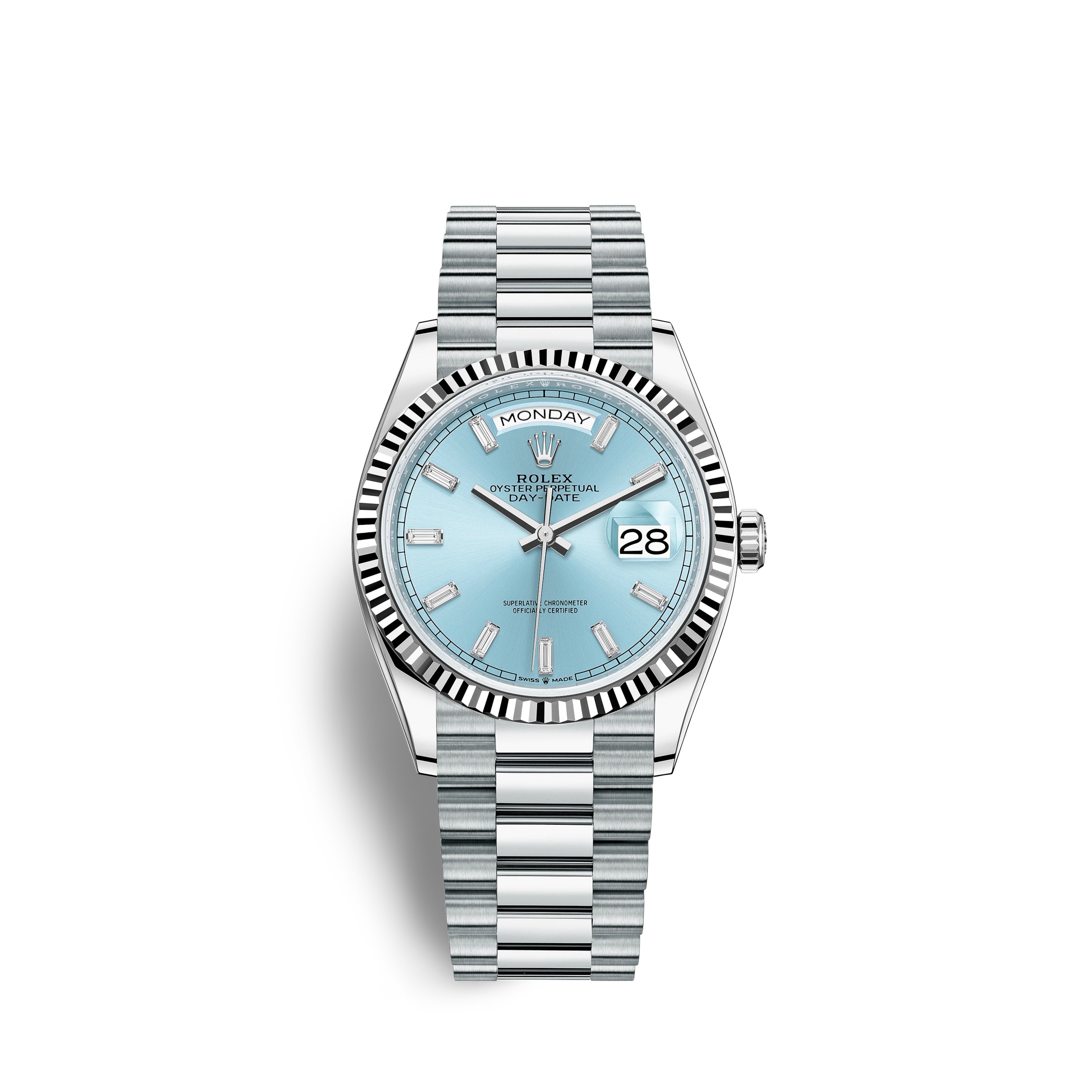 Day-Date, 36mm, Platinum, Ref# 128236-0009