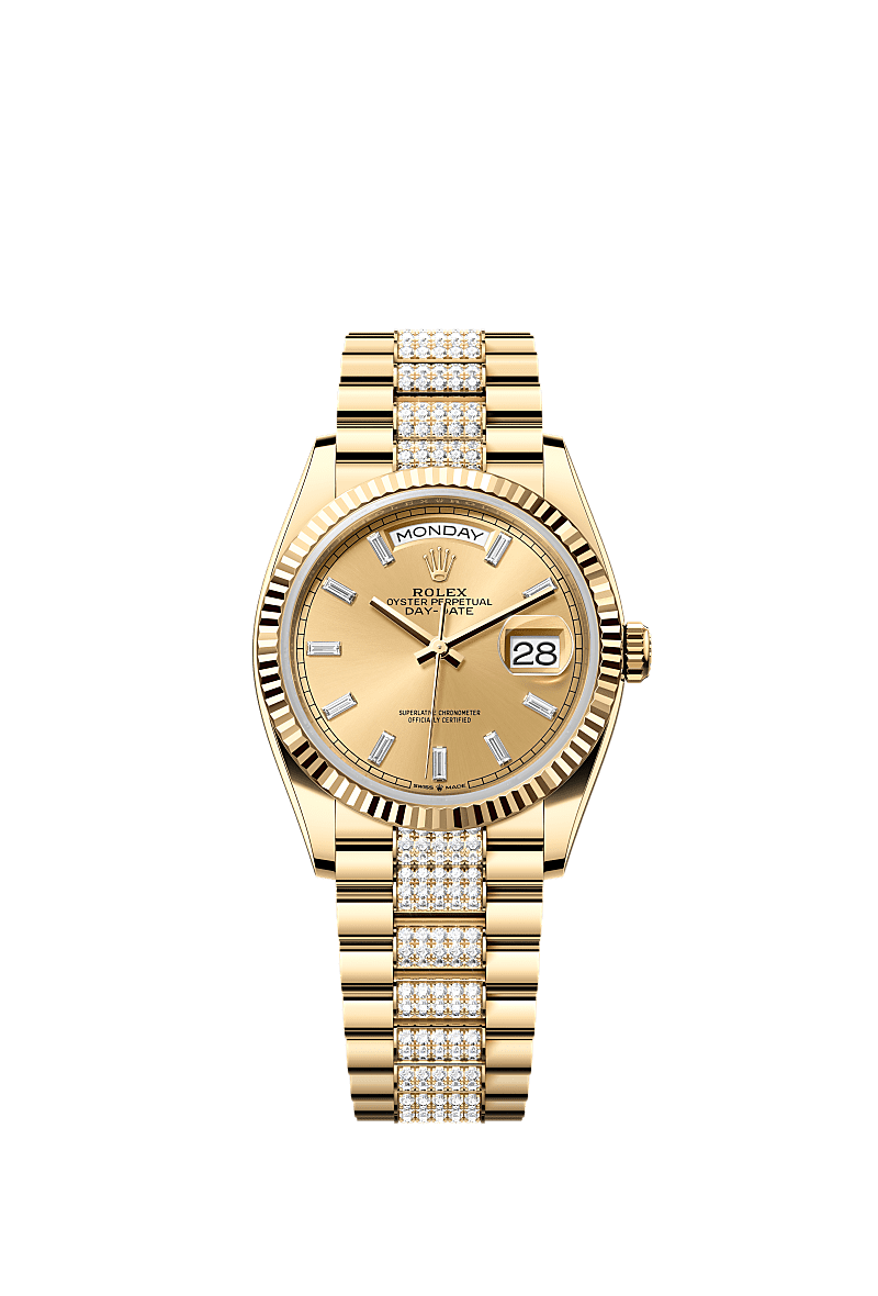 Day-Date 36  Oyster, 36 mm, yellow gold  Reference 128238