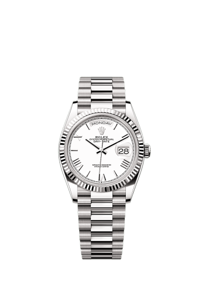 Day-Date 36  Oyster, 36 mm, white gold  Reference 128239