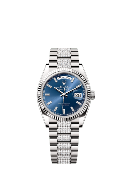 Day-Date 36  Oyster, 36 mm, white gold  Reference 128239
