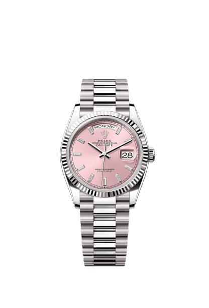 Day-Date 36  Oyster, 36 mm, white gold  Reference 128239
