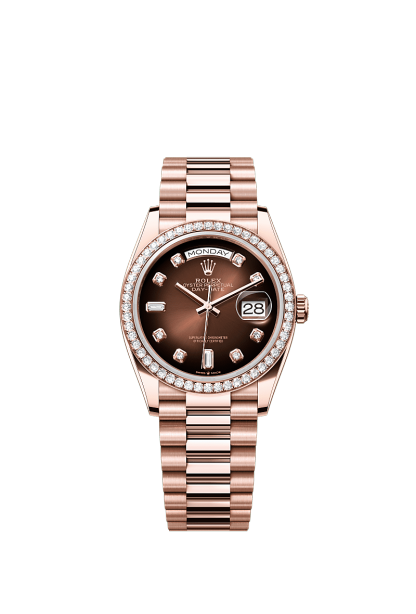 Day-Date 36  Oyster, 36 mm, Everose gold and diamonds  Reference 128345RBR