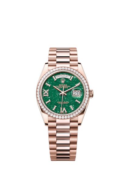 Day-Date 36, 18k Everose Gold with Diamond-set, 36mm, Ref# 128345rbr-0068