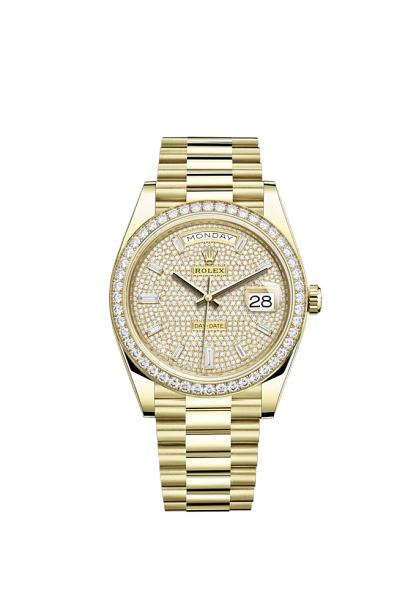 Day-Date, 40mm, 18k Yellow Gold and Diamonds, Ref# 228348rbr-0037